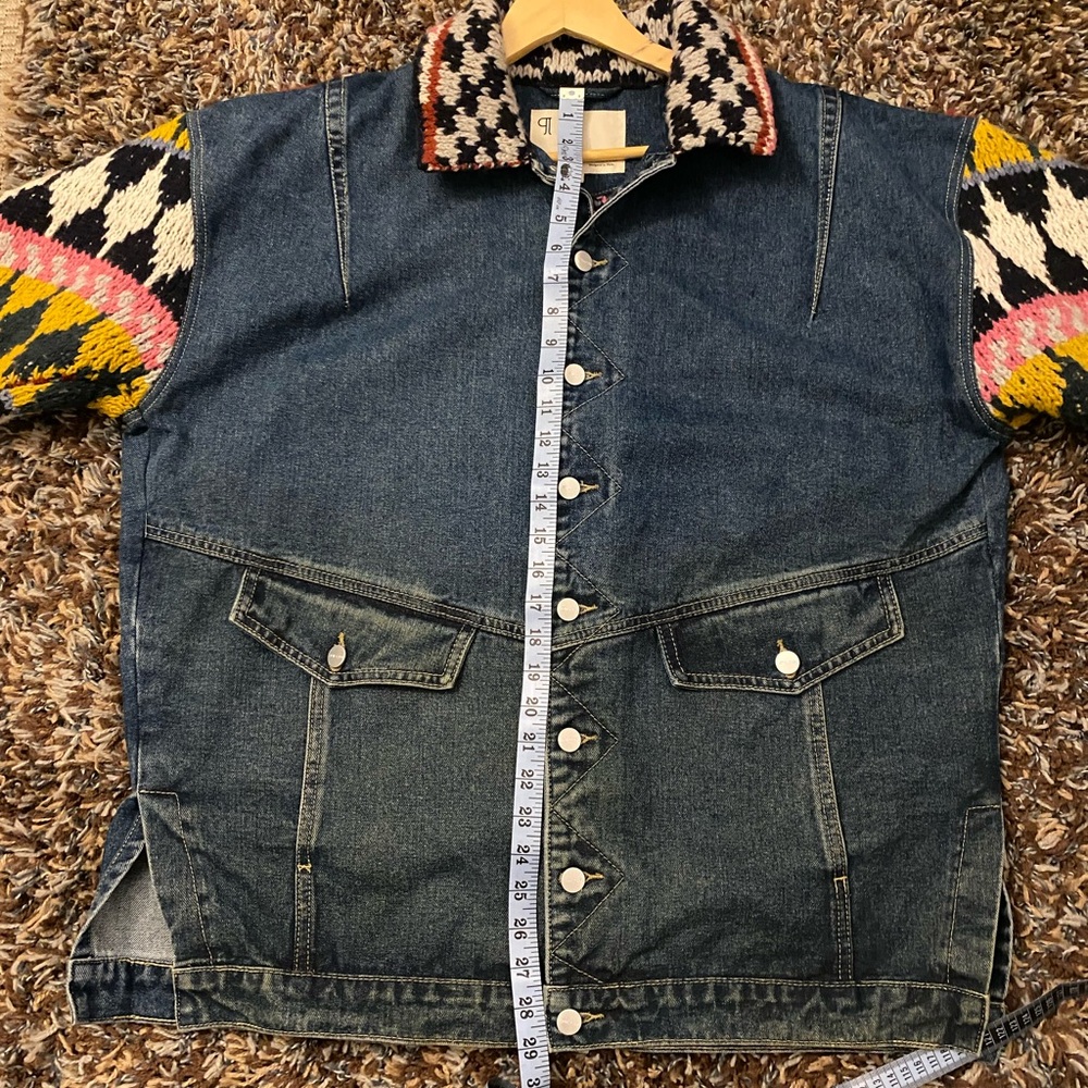 Pilcro Crochet Denim Sweater Jacket - Picture 8 of 11